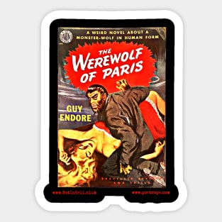 THE WEREWOLF OF PARIS by Guy Endore Sticker